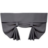 Cortinas De Puerta Negras Aislantes Térmicas Con Encaje Cortinas Modernas De Ventana Para Puerta Francesa Panel Corto Autoadhesivo - details 4