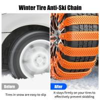 Cadenas De Nieve Para Coche 20-10pcs Plástico Antideslizante Para Llantas De Coche Tipo Crawler Aumentan La Anchura Y La Grosor Herramientas De Emergencia Para Invierno - details 6