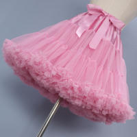 Falda De Túnel A-Line Para Mujer Lolita Cosplay Con Gran Lazo Underskirt Poliéster Técnica Tejida Multicapa Para Ballet - details 9