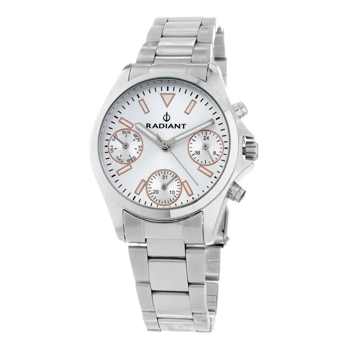 Radiant Reloj Cronógrafo para Unisex Adultos de Cuarzo con Correa en Acero Inoxidable RA385703A - 1
