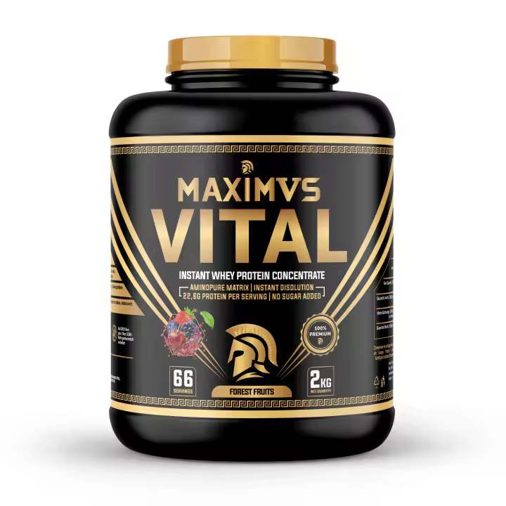 100% Whey Protein Maximus Vital  – 2 kg – Proteína de Suero de Alta Calidad – Desarrollo Muscular y Recuperación - 1