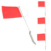 Bandera De Viento Para Barco Y Yate Con Pala De Acero Inoxidable Resistente Al Rusticidad Color Rojo Indicador De Viento Para Remolques De Vela - details 3