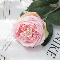 Rosa Artificial De Látex Realista Para Boda Y Decoración Del Hogar Tamaño 17.7 Pulgadas Color Blanco Peonía Falsa Para Decoración De Mesa Y Jardín - details 6
