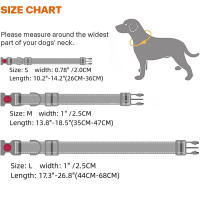 Correa Reflectante De Nylon Ajustable Para Perros Y Gatos Collar Básico Con Cierre Rápido Para Todas Las Estaciones - details 4
