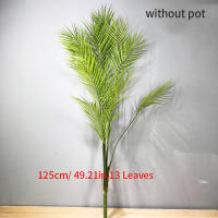 Gran Árbol De Palma Artificial 80-125cm Planta Falsa De Monstera Hojas De Pino Tropicales Para Decoración De Jardín Interior Y Exterior - details 8