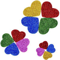 100pcs Pegatinas De Espuma Adhesiva Brillantes Para Niños Estrellas Y Corazones Para Manualidades Y Proyectos Escolares - details 9