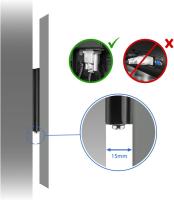 FGNS Soporte de pared universal fijo para monitores o televisores LED, OLED, LCD, Plasma de 10" hasta 24", Soporte de Televisores en Pared con Carga de 15 kg, VESA máx. 100 x 100 mm - details 1