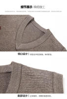 Suéter Casual Para Hombres Chaqueta De Talle Alto Caliente Otoño Invierno Moda Cómoda Transpirable Chaleco Sin Mangas Para Gimnasio - details 11