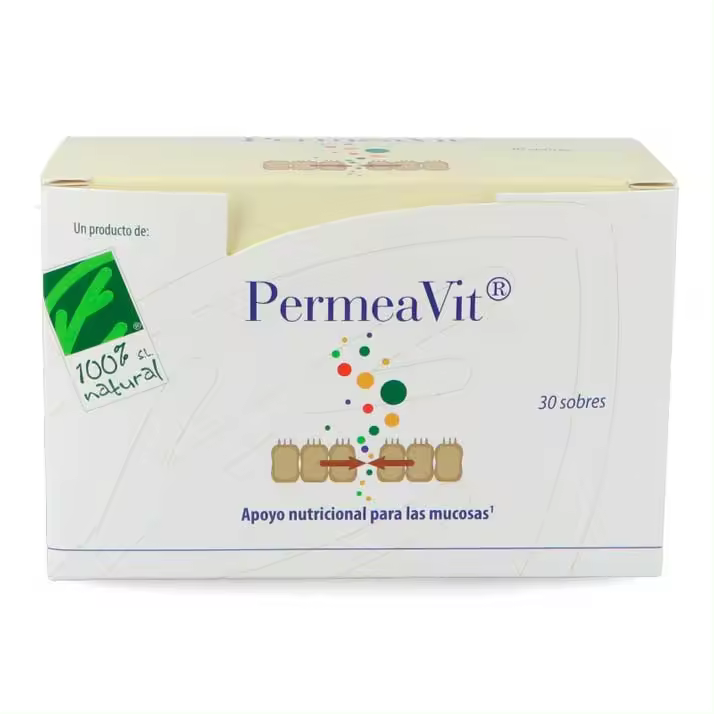 100% Natural Permeavit 30 Sobres En Polvo - 1