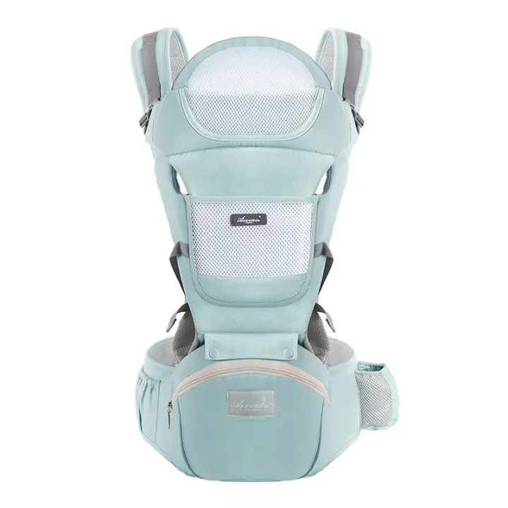 Pequeños, Bebés, Padres recién nacidos (7-45 Libras), adecuado para todas las Estaciones Portabebés, versátiles portabebés 9 en 1 con almohadilla lumbar, mochila portabebés para niños - 1