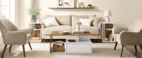 VASAGLE Mesa Auxiliar, Mesita de Noche con Estante y Compartimento Abierto, Uso Vertical u Horizontal, Estilo Moderno, 30 x 40 x 60 cm, para Salón, Dormitorio, Marrón Nogal y Blanco - details 4