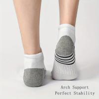 5 Pares De Medias Cortas Para Hombres De Alta Calidad Diseño Redondo Ajuste Grande Calcetines De Verano De Poliéster - details 11