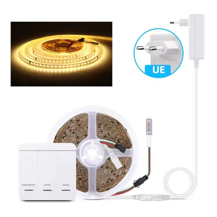 Tira De LED Para Carreras De Caballos 5m 10m 24V WS2811IC Con Interruptor Inalámbrico Y Batería Luz De Flujo De Agua Corriente Inteligente - 1