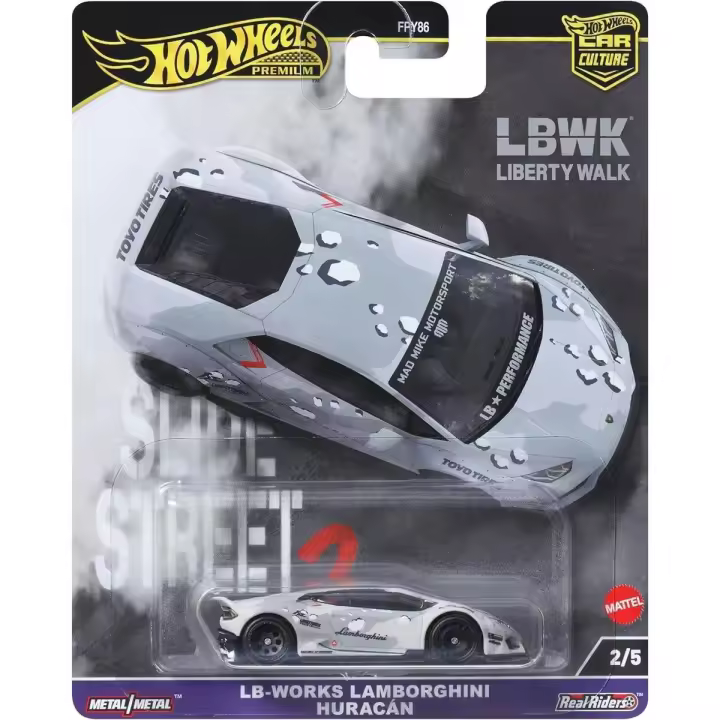 Hot Wheels Premium Slide Street 2 Lamborghini Huracan LB-WORKS - 1