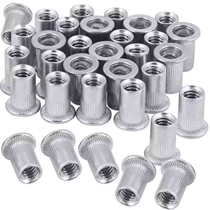 Kit De Rivetes Planos M3 M4 M5 M6 M8 Para Metal Y Aluminio 100 Piezas Tornillo De Acero Al Carbono Conjunto De Rivetes - 1