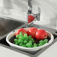 3Pcs Tazón Portátil Plegable Para Lavar La Cara O Vegetales Uso Doméstico Viajes Y Exteriores Material Plástico PP - details 3