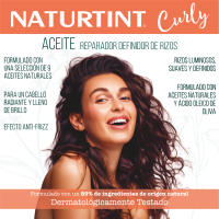 Naturtint Aceite Reparador Curly | Rizos definidos | Nutre y Repara Intensamente, Hidratante, Tratamiento Sérum Pelo Seco y Dañado, Efecto Anti-Frizz, Apto para el Método Curly, Con 9 Aceites Naturales, 50 ml - details 1
