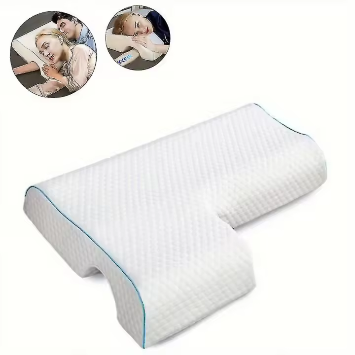 1pc Arched Cuddle Pillow With Slow Rebound Memory Foam For Couples - Anti-pressure Hand Pillow For - 1