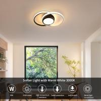 1PCS Lámpara de techo LED de Aluminio Doble Redondo Blanco 32W 27*22*6 Luz Blanca 220V 6500K - details 2
