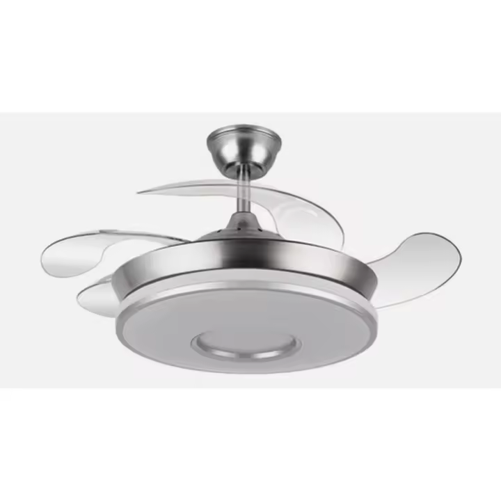Ventilador de Techo Aspas Retráctiles NIQUEL 59W MINI FABRILAMP - 1