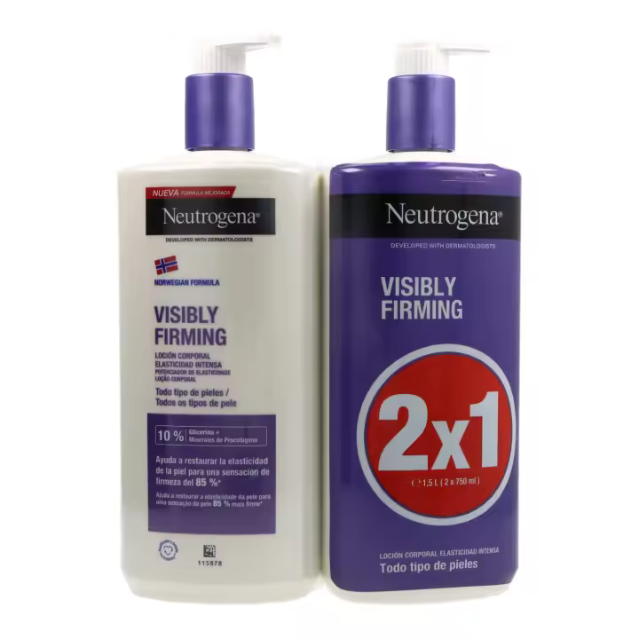 Neutrogena Visibly Renew Locion Corporal Reafirmante 2x750 ml Promo - 1