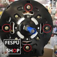Ventilador Industrial de aire pie 18 Pulgadas metalico 80w/90W 3 velocidades color Plateado/NEGRO,AVANT,fespu - details 7