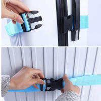 Correa De Viaje Ajustable De Nylon Para Maleta Con Hebilla De Cinturón De Equipaje 2 Piezas Accesorio De Viaje Para Empaquetar - details 14