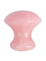 1 Pcs Piedra De Jade Rosa Natural Con Forma De Setas Para Masaje De Polvo Facial Y Ojos Pedra De Beleza Energética - details 0