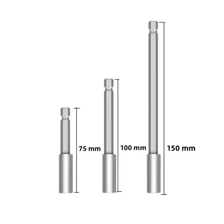 Rodillo De Extensión Para Destornillador Eléctrico 3/4PC Hexagonal Con Cierre Rápido Y Autolock Herramienta De Transferencia Rápida Para Destornilladores - 1