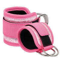 Cinturón De Apoyo Para Tobillo Fitness Con Fluorescencia Y D-Ring Ajustable Manguito De Seguridad Con Hebilla Para Ejercicios De Piernas Y Abductores De Leguas - details 7