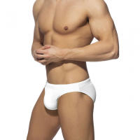 Bragas De Natación Para Hombres Sexy Sólido Low-Waist Con Empuñadura Y Acolchado Shorts De Playa Surfismo Baño Deportivo De Polyester Y Spandex - details 2
