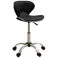 vidaXL Taburete de Salón de Belleza de Cuero Sintético Asiento Trabajo Color Negro,  Gris,  Crema y mas - details 0