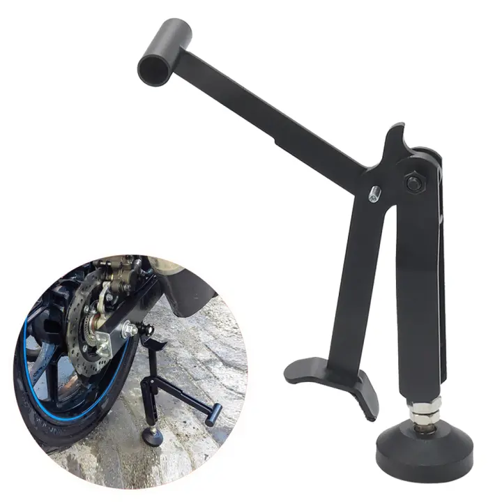 Soporte De Motocicleta Universal Plegable Y Portátil De Ahorro De Esfuerzo Altura Ajustable Para Mantenimiento De Motocicletas - 1