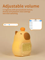 Lámpara De Noche Recargable De Silicona Con Diseño De Capibara Cartoon Luz De Mesa Para Dormitorio Regalo Para Niños Iluminación Nocturna Para Dormir - details 21