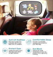 Cubierta De Sombra Para Coche Universal Para Ventanas Lateral Pantalla De Sol Para Niños Y Adultos Adhesiva PVC - details 3