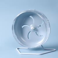 Rueda De Ejercicio Silenciosa Para Hamsters Gerbils Y Rattus Con Soporte Ajustable Plástico Material No Contiene Químicos Dañinos - details 0