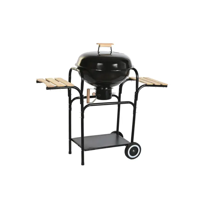 BARBACOA ACERO MADERA 100X47X95 NEGRO RC200725 - EL MEJOR COMPLEMENTO PARA TU HOGAR FIJALO - 1