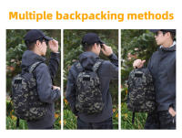 Mochila Táctica De 20L Para Camping Y Senderismo Camuflaje Hombros USB Mochila De Viaje Para Hombres Deportes Al Aire Libre Montañismo - details 9