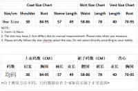 Conjunto De Vestido Elegante 3 Piezas Para Mujer Primavera/Verano Suéter De Punto Abierta Oficina Moda Coreana Mid-Calf Polyester Viscosa - details 0