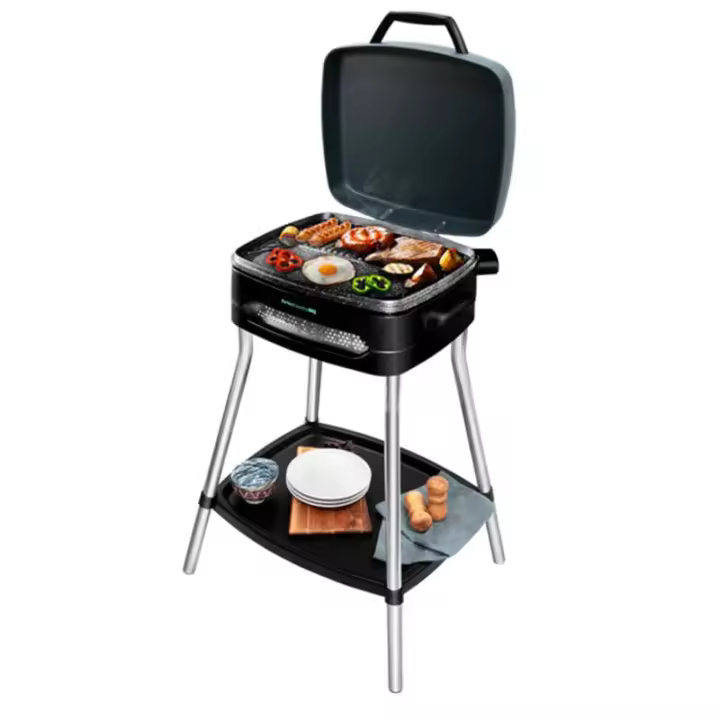 Barbacoa eléctrica Cecotec PerfectCountry BBQ 2000W grill y plancha negro - 1