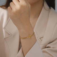 Pulsera De Encanto De Brujería Skyrim Para Mujer Cadena De Acero Inoxidable Pulsera Vintage Geométrica Adecuada Para El Día Regalo De Amuleto Wicca - details 1