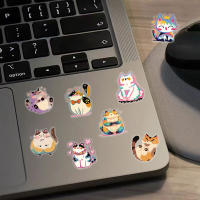 50PCS Pegatinas Creativas Y Lindas De Gato Versátiles Para Decorar Equipaje Teléfono Móvil Y Estuche Personalizado Impermeables - details 6