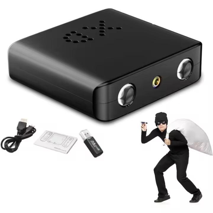 Mini cámara espía - Seguridad WiFi HD 1080P - Grabadora Audio y Video visión Nocturna, niñera para Seguridad Interior y Exterior en el hogar - 1