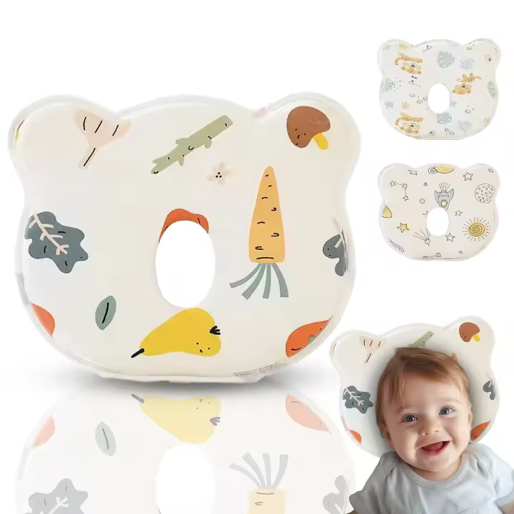 COZYNEST Almohada para Bebé Plagiocefalia.Cojín bebe espuma viscoelástica- Diseño Ergonómico para Prevenir Plagiocefalia y Brindar Soporte Cervical durante el Sueño. Almohada cuna bebe recien nacido - 1