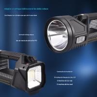Reflector de Luz potente, iluminación exterior multimoción, interior LED, lámpara portátil de Luz potente recargable de largo alcance - details 0