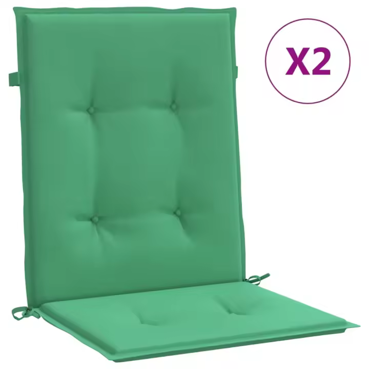 Tela Oxford de tela Tela Jardín Silla Jardín respaldo Bajo 2 UDS verde - 1