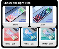 Teclado Membránico H300 Con 104 Teclas Y Cable Multicolor Para Juegos Y Oficina Compatible Con Windows E IOS Diseño Estándar - details 7