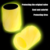 4pcs Tapones De Válvula Luminosos Para Neumáticos De Coche Universal Para Motocicleta Y Bicicleta Accesorios Decorativos Para Ruedas - details 10