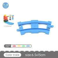 Juguetes DIY Para Niños Y Bebés Bloques De Construcción Grandes Con Vías De Tren Y Semáforos Rojos En Color Negro Accesorios Duplo Para Juego De Construcción - details 9