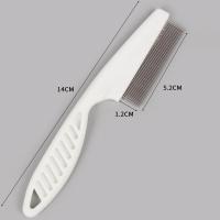 Peine Para Gatos Y Perros De Acero Inoxidable Herramienta De Peluquería Para Pelaje Corto Y Largo Eliminador De Pelo Y Pulgas - details 3